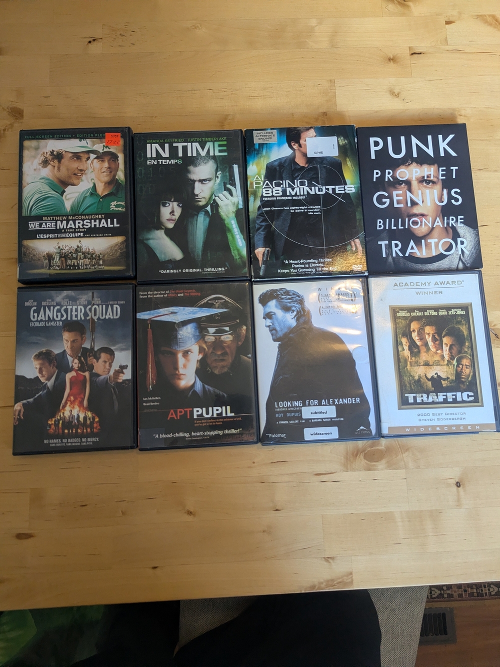 Assorted Classic Movie DVD Collection Suspense Action Thriller Drama Films